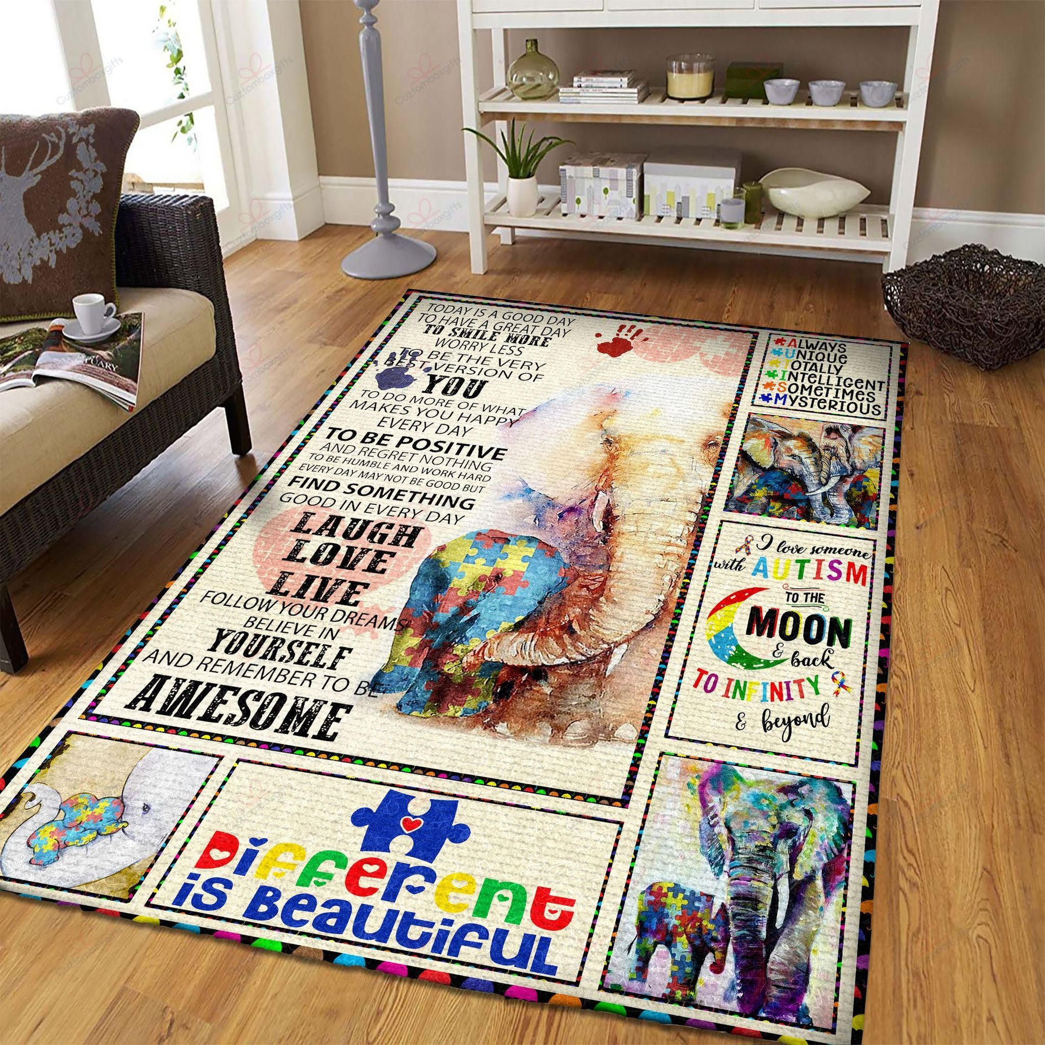 Autism Awareness Elephant Rug Sport Decor Gift Floor Decor Living Room Carpet Rug Area Rug - 98530cb7a51f Autism Awareness Elephant Rug Sport Decor Gift Floor Decor Living Room Carpet Rug Area Rug - 98530cb7a51f