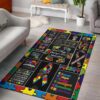 Autism Awareness Rug Sport Decor Gift Floor Decor Living Room Carpet Rug Area Rug - 995851a6fd1f