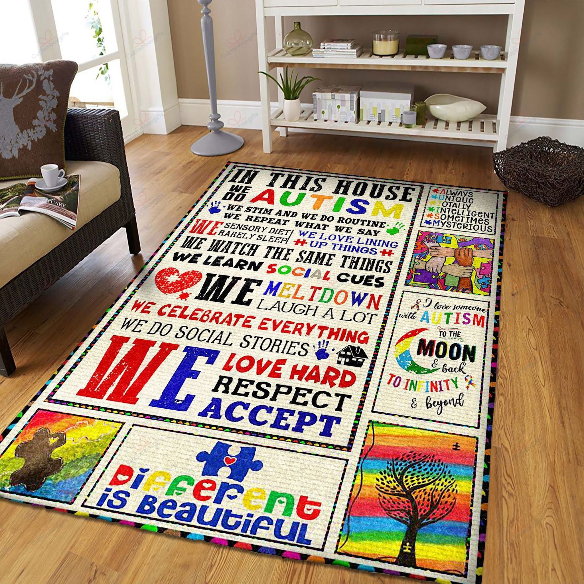 Autism Awareness Rug Sport Decor Gift Floor Decor Living Room Carpet Rug Area Rug - 90f2088a1ef8 Autism Awareness Rug Sport Decor Gift Floor Decor Living Room Carpet Rug Area Rug - 90f2088a1ef8
