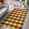 Autism Awareness Pattern 3 Rug Sport Decor Gift Floor Decor Living Room Carpet Rug Area Rug - dba1eb32c80d