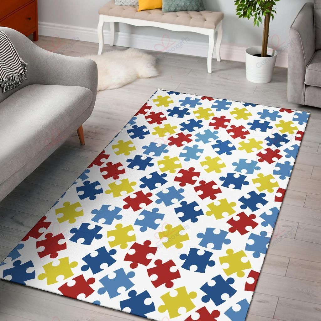Autism Awareness Pattern 4 Rug Sport Decor Gift Floor Decor Living Room Carpet Rug Area Rug - 957896000000 Autism Awareness Pattern 4 Rug Sport Decor Gift Floor Decor Living Room Carpet Rug Area Rug - 957896000000