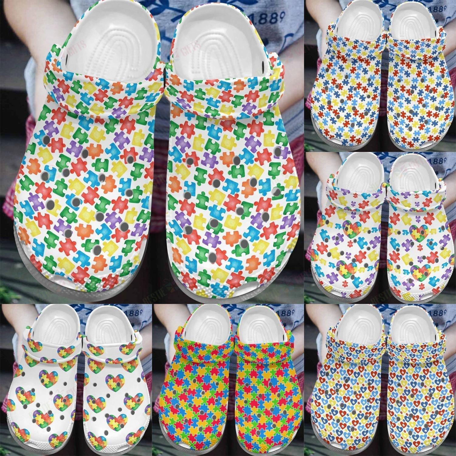 Autism Crocs Clog Classic Clog Autism Collection Shoes Autism Crocs Clog Classic Clog Autism Collection Shoes