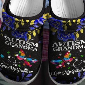 Autism Grandma Crocs Crocband Clog Comfortable For Mens Womens Classic Clog Water Shoes