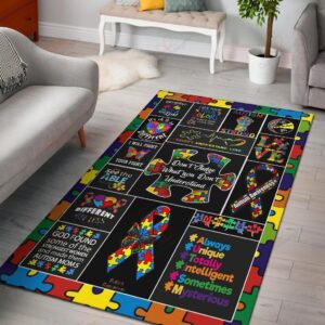 Autism Rug Sport Decor Gift Floor Decor Living Room Carpet Rug Area Rug - 5bc2122db60c