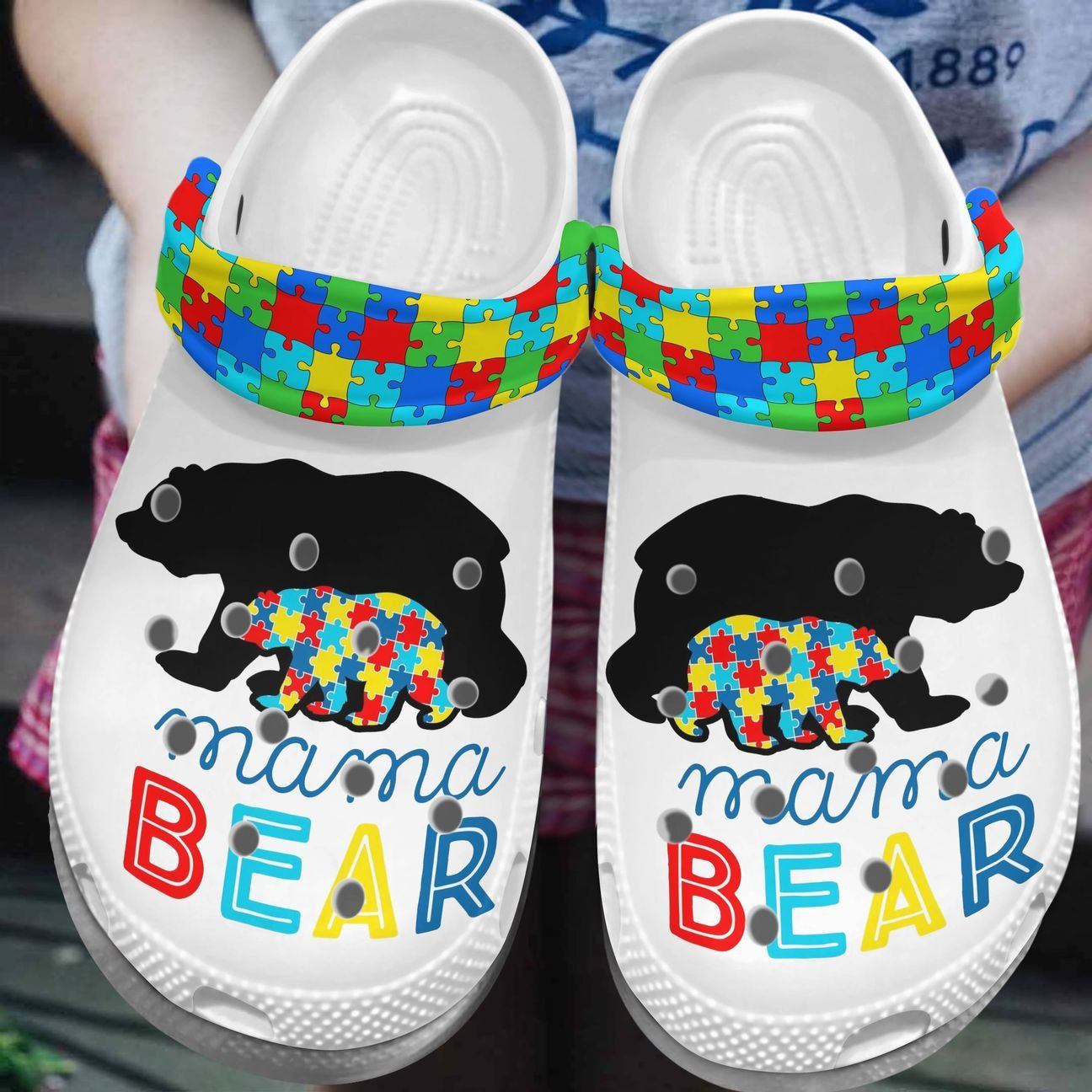 Autism Mama Bear Crocs Clog Clog Shoes Autism Mama Bear Crocs Clog Clog Shoes