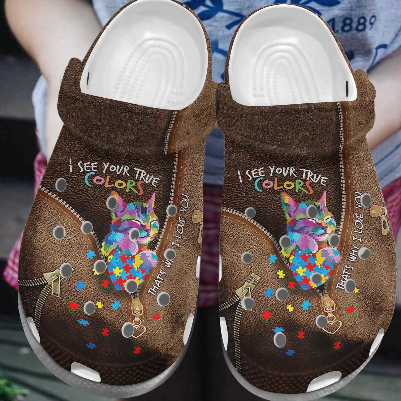 Autism Personalize Clog Custom Crocs Fashionstyle Comfortable For Women Men Kid Print 3D True Colors Autism Personalize Clog Custom Crocs Fashionstyle Comfortable For Women Men Kid Print 3D True Colors