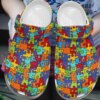 Autism Personalize Clog Custom Crocs Fashionstyle Comfortable For Women Men Kid Print 3D Whitesole Autism 123