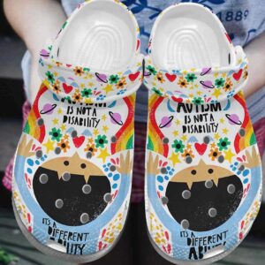Autism Personalized Clog Custom Crocs Comfortablefashion Style Comfortable For Women Men Kid Print 3D A Different Ability 4