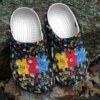 Autism Personalized Clog Custom Crocs Comfortablefashion Style Comfortable For Women Men Kid Print 3D Au Ti Sm
