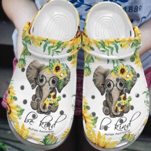 Autism Personalized Clog Custom Crocs Comfortablefashion Style Comfortable For Women Men Kid Print 3D Be Kind