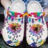Autism Personalized Clog Custom Crocs Comfortablefashion Style Comfortable For Women Men Kid Print 3D Be Kind 4