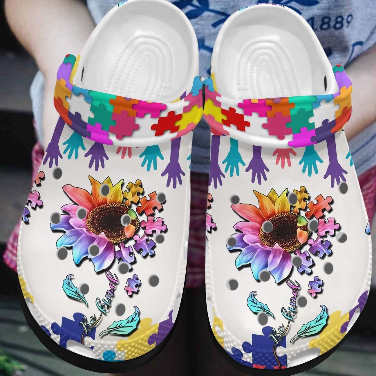 Autism Personalized Clog Custom Crocs Comfortablefashion Style Comfortable For Women Men Kid Print 3D Be Kind 4 Autism Personalized Clog Custom Crocs Comfortablefashion Style Comfortable For Women Men Kid Print 3D Be Kind 4
