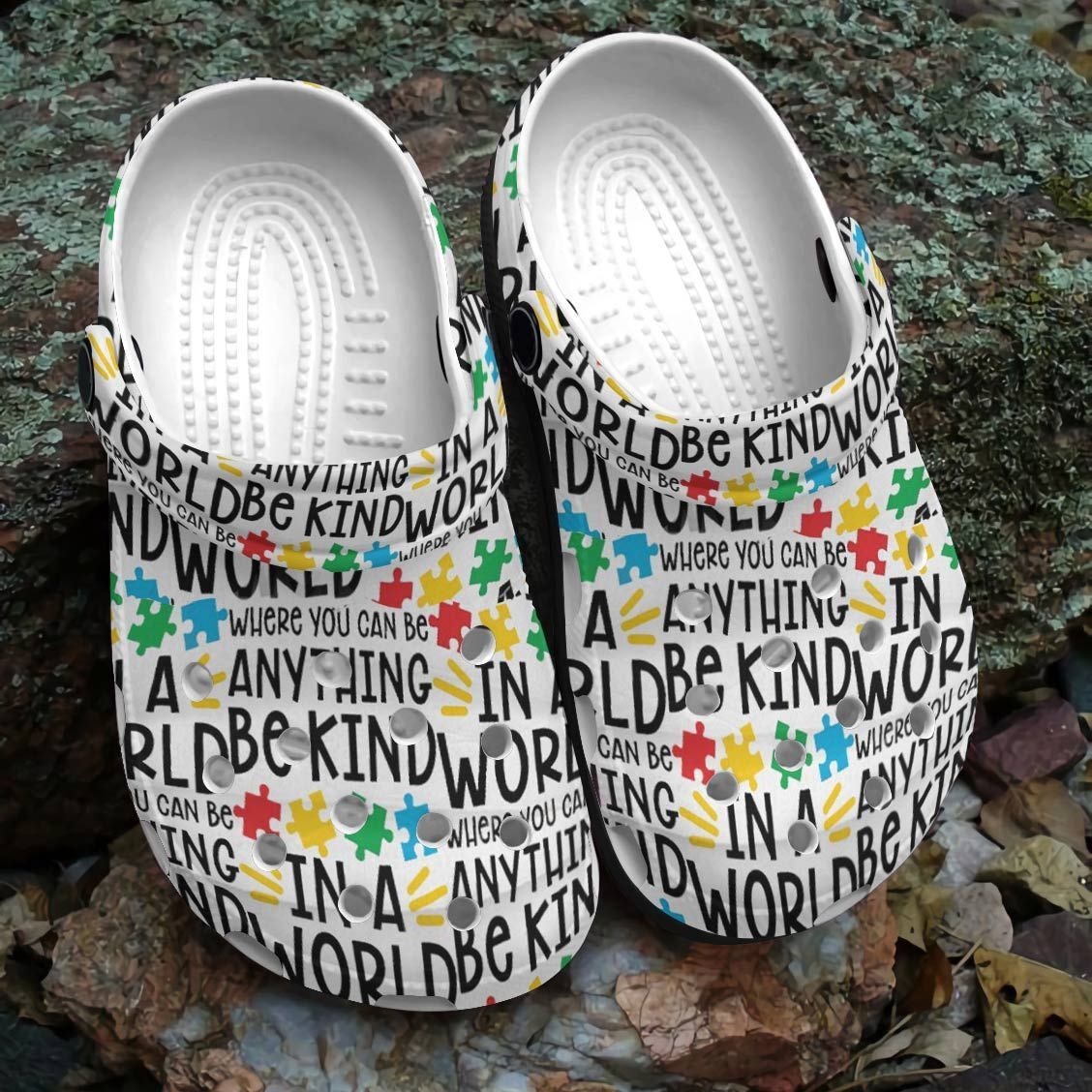 Autism Personalized Clog Custom Crocs Comfortablefashion Style Comfortable For Women Men Kid Print 3D Be Kind Pattern Autism Personalized Clog Custom Crocs Comfortablefashion Style Comfortable For Women Men Kid Print 3D Be Kind Pattern