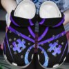 Autism Personalized Clog Custom Crocs Comfortablefashion Style Comfortable For Women Men Kid Print 3D Blue Autism Puzzle
