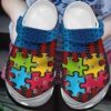 Autism Personalized Clog Custom Crocs Comfortablefashion Style Comfortable For Women Men Kid Print 3D I Am Autism Not Less
