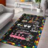 Autism Strong Rug Sport Decor Gift Floor Decor Living Room Carpet Rug Area Rug - e195f06be0fd