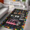 Autism Strong Rug Sport Decor Gift Floor Decor Living Room Carpet Rug Area Rug - 95468e4fbcdb
