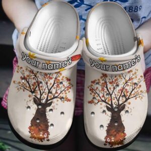 Autumn Deer Crocs Clog Crocbland Clog Birthday Gift For Man Woman