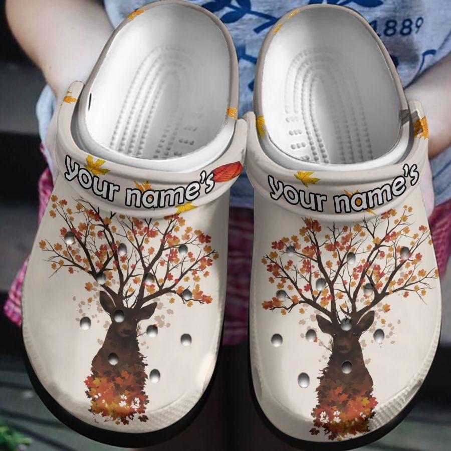 Autumn Deer Crocs Clog Crocbland Clog Birthday Gift For Man Woman Autumn Deer Crocs Clog Crocbland Clog Birthday Gift For Man Woman