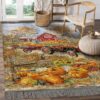 Autumn Fall Red Barn Pumpkin Rug Sport Decor Gift Floor Decor Living Room Carpet Rug Area Rug - dac3fb1e947a
