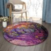 Autumn Forest Round Carpet Floor Rug Living Room Bedroom Decor Round Area Rug Carpet