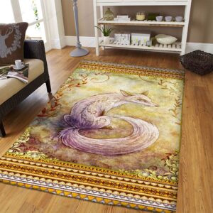 Autumn Fox Watercolor Pattern Rug Sport Decor Gift Floor Decor Living Room Carpet Rug Area Rug - c8ff910103ee