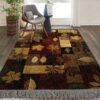 Autumn Leaves Falling Lodge Rug Sport Decor Gift Floor Decor Living Room Carpet Rug Area Rug - 135bf1eba304