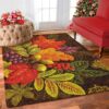 Autumn Leaves Rug Sport Decor Gift Floor Decor Living Room Carpet Rug Area Rug - a46b5eb0f73d