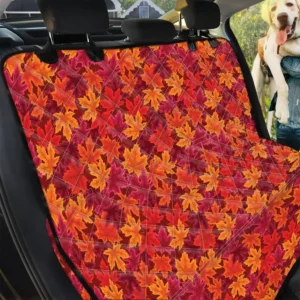 Autumn Maple Leaves Themed Design Car Back Seat Cover Dog Car Seat Covers - 813704ec8d4a