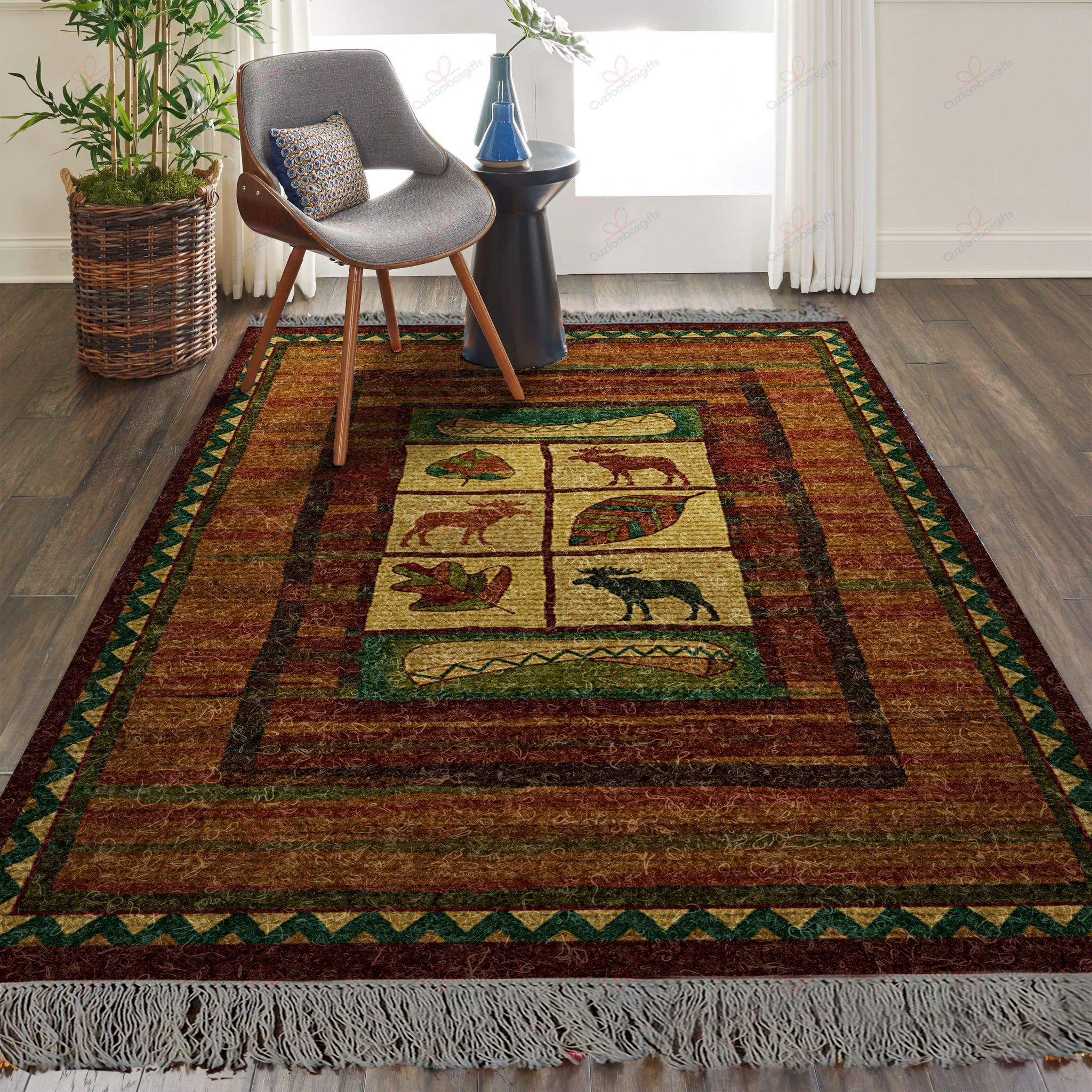 Autumn Moose Woodland Lodge Rug Sport Decor Gift Floor Decor Living Room Carpet Rug Area Rug - 85aacdcb9d31 Autumn Moose Woodland Lodge Rug Sport Decor Gift Floor Decor Living Room Carpet Rug Area Rug - 85aacdcb9d31