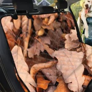 Autumn Oak Leaf Themed Design Car Back Seat Cover Dog Car Seat Covers - 8ea1a193db58
