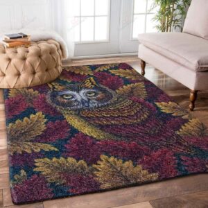 Autumn Owl Rug Sport Decor Gift Floor Decor Living Room Carpet Rug Area Rug - f161e3ba875c