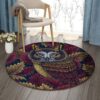 Autumn Owl Round Carpet Floor Rug Living Room Bedroom Decor Round Area Rug Carpet
