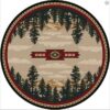 Autumn Point Round Carpet Floor Rug Living Room Bedroom Decor Round Area Rug Carpet