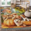 Autumn Puppies Rug Sport Decor Gift Floor Decor Living Room Carpet Rug Area Rug - 5c90a0bd9073