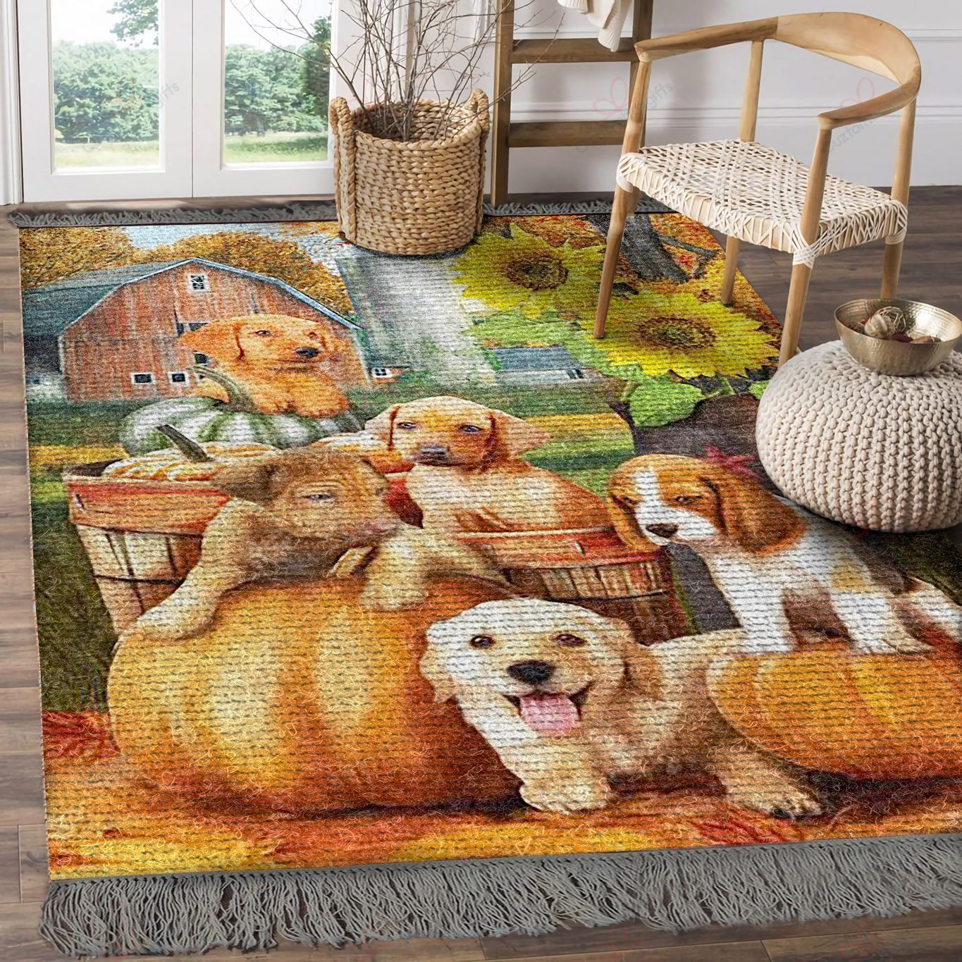 Autumn Puppies Rug Sport Decor Gift Floor Decor Living Room Carpet Rug Area Rug - 5c90a0bd9073 Autumn Puppies Rug Sport Decor Gift Floor Decor Living Room Carpet Rug Area Rug - 5c90a0bd9073