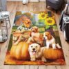 Autumn Puppies Rug Sport Decor Gift Floor Decor Living Room Carpet Rug Area Rug - 951a7321f1c6