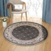 Avalon Courtyard Round Carpet Floor Rug Living Room Bedroom Decor Round Area Rug Carpet