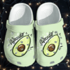 Avocado Cute Funny Shoes Crocs Clog – Avocado Fruits Lover Shoes Gifts For Women Girls Daughter