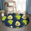 Avocado Round Carpet Floor Rug Living Room Bedroom Decor Round Area Rug Carpet