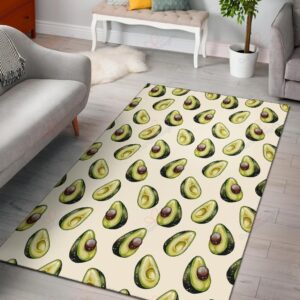 Avocado Pattern 1 Rug Sport Decor Gift Floor Decor Living Room Carpet Rug Area Rug - e95e9e08ffdd