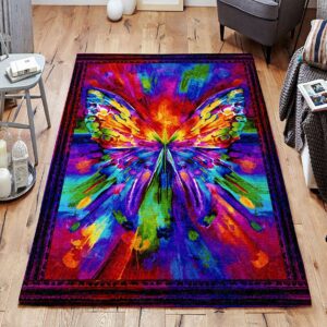 Awaken Butterfly Rug Sport Decor Gift Floor Decor Living Room Carpet Rug Area Rug - 090af033d024