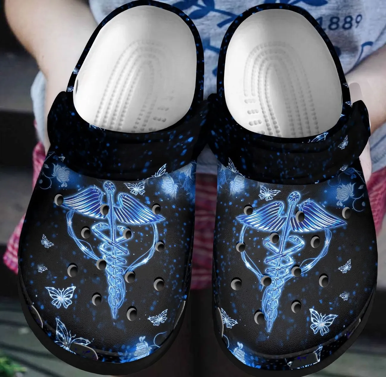 Awesome Nurse Personalized Clog Custom Crocs Comfortablefashion Style Comfortable For Women Men Kid Print 3D Awesome Nurse Personalized Clog Custom Crocs Comfortablefashion Style Comfortable For Women Men Kid Print 3D