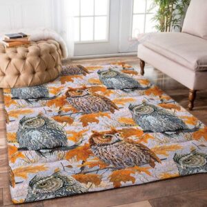 Awesome Owl Rectangle Rug Sport Decor Gift Floor Decor Living Room Carpet Rug Area Rug - 03c0615c9ec2