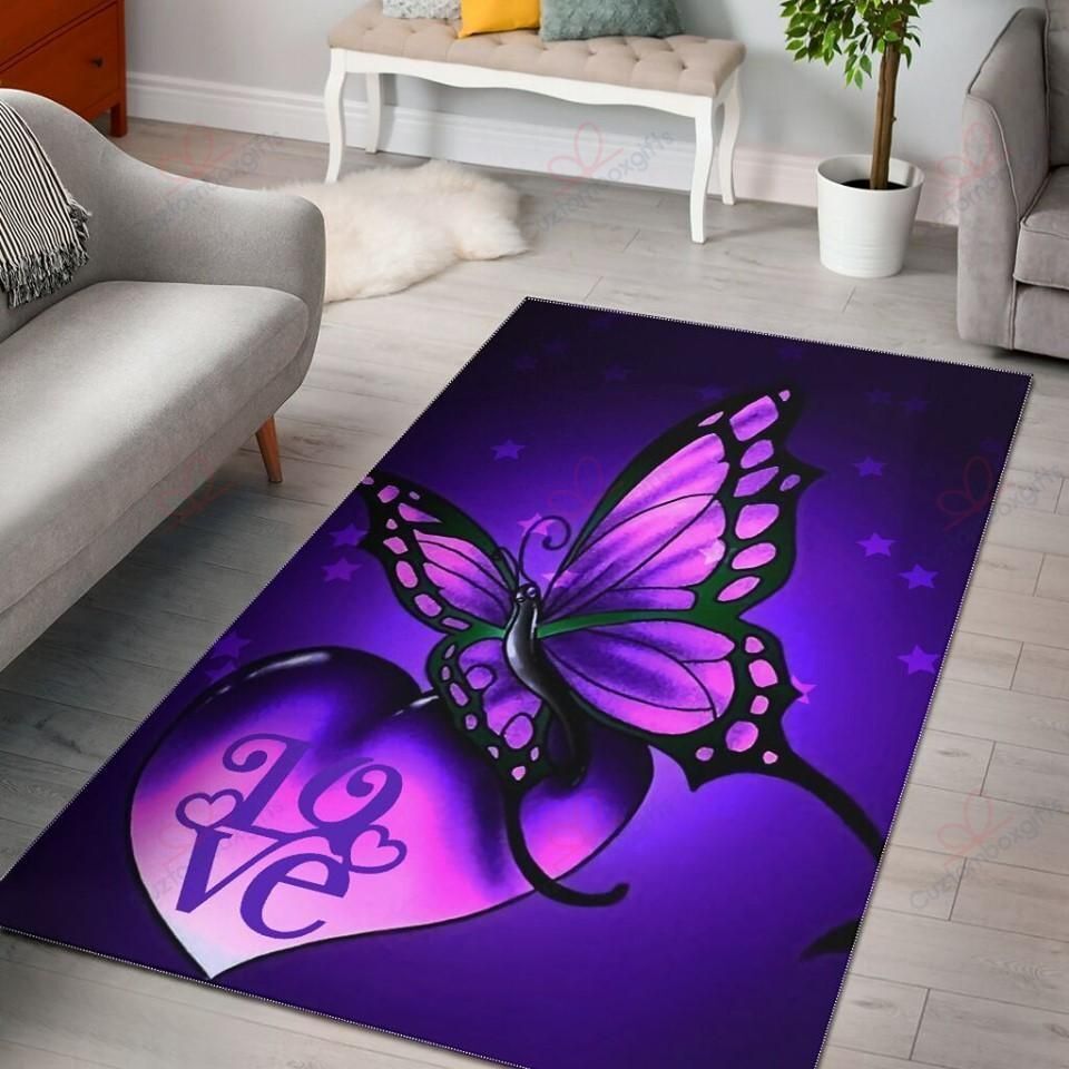 Awesome Purple Butterfly Star Love Rug Sport Decor Gift Floor Decor Living Room Carpet Rug Area Rug - e9fc6c29bda4 Awesome Purple Butterfly Star Love Rug Sport Decor Gift Floor Decor Living Room Carpet Rug Area Rug - e9fc6c29bda4