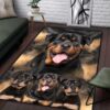 Awesome Rottweiler Rectangle Rug Sport Decor Gift Floor Decor Living Room Carpet Rug Area Rug - 8456da703c51