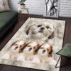 Awesome Shih Tzu Rectangle Rug Sport Decor Gift Floor Decor Living Room Carpet Rug Area Rug - 6b7e4938fa38