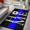 Awesome Thin Blue Line home Rug Sport Decor Gift Floor Decor Living Room Carpet Rug Area Rug - 13f4952670c2