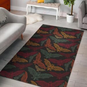 Aztec Bat Halloween Pattern Rug Sport Decor Gift Floor Decor Living Room Carpet Rug Area Rug - 224bb53d3f1e