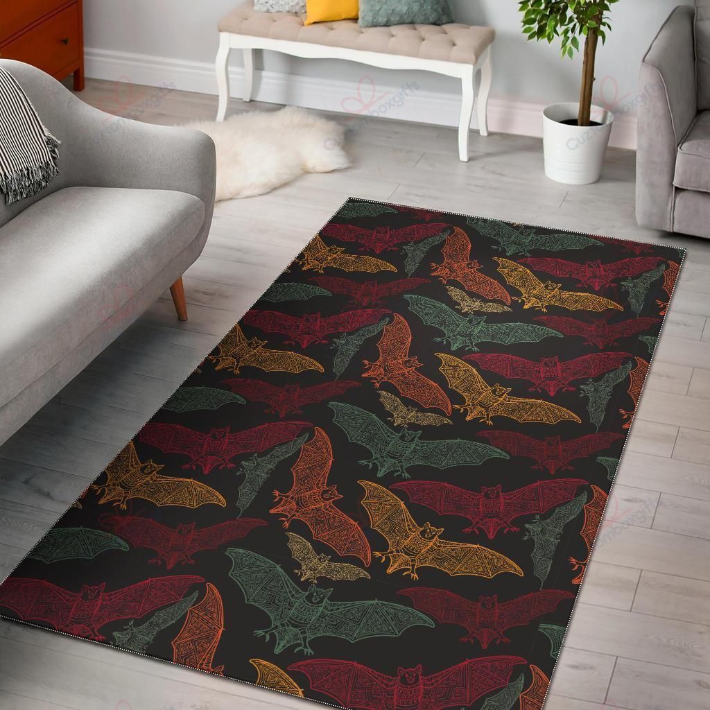 Aztec Bat Halloween Pattern Rug Sport Decor Gift Floor Decor Living Room Carpet Rug Area Rug - 224bb53d3f1e Aztec Bat Halloween Pattern Rug Sport Decor Gift Floor Decor Living Room Carpet Rug Area Rug - 224bb53d3f1e